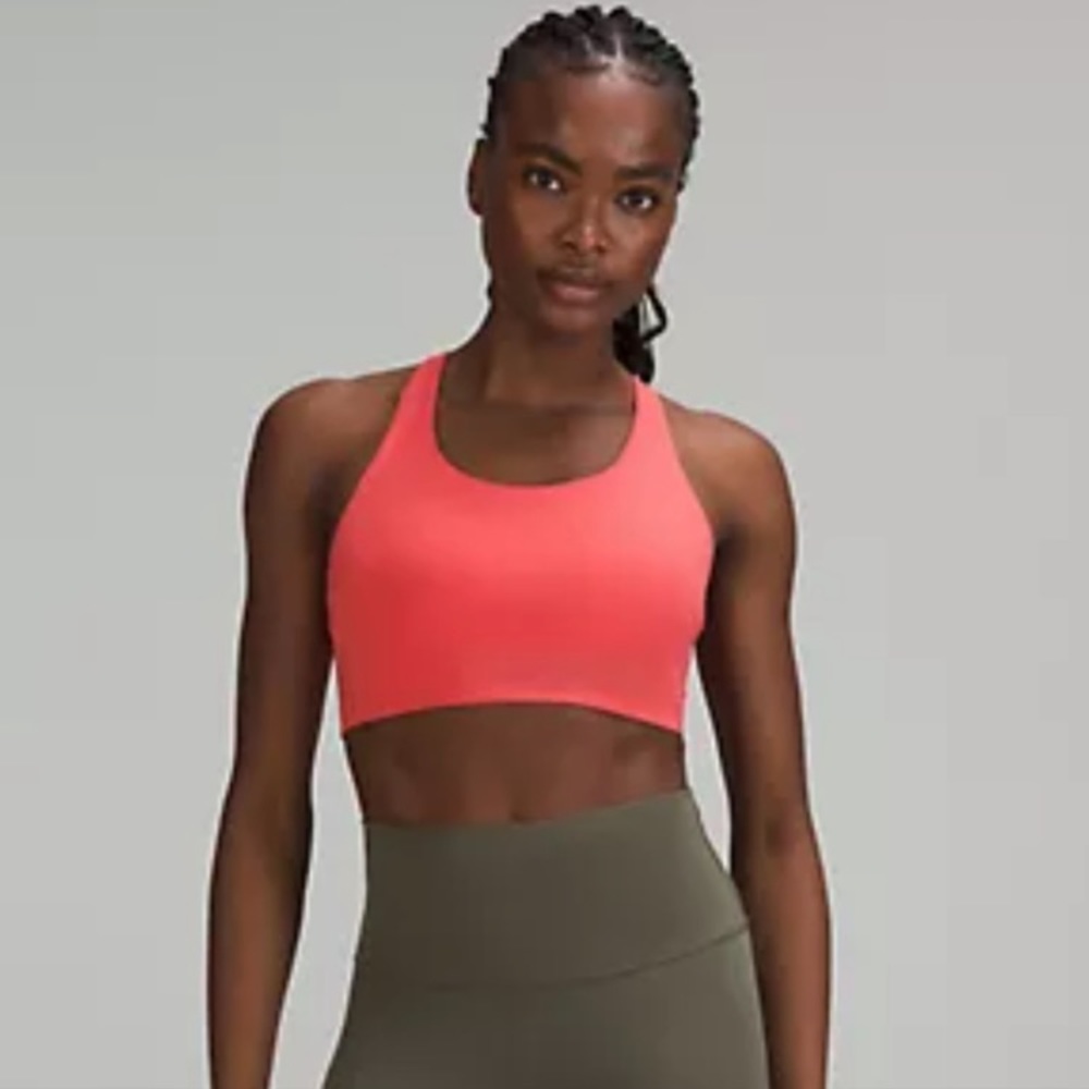 🍋 EUC Lululemon Energy Bra *High Support, B-DDD Cups Raspberry Cream